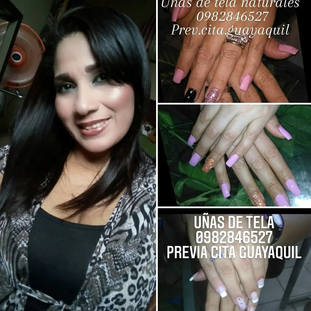 Arte en uñas de tela