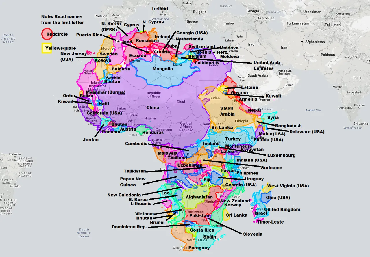 El mapa que muestra el tamaño real de África - idealista/news